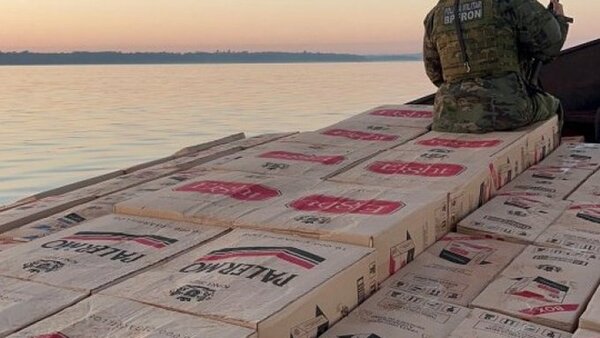 Incautan más de 12.000 paquetes de cigarrillos paraguayos en el lago Itaipú