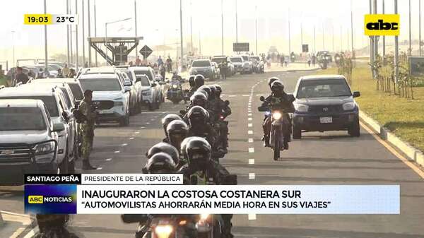 Inauguraron la costosa Costanera Sur: la obra terminará costando US$ 171 millones al Estado - ABC Noticias - ABC Color