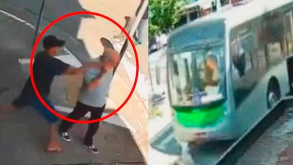 Robó el celular a un abuelo y murió atropellado por un colectivo