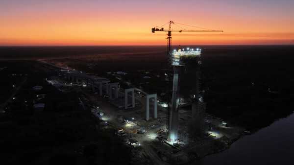 Avanza a Buen ritmo la construcción del Puente de la Bioceánica entre Paraguay y Brasil