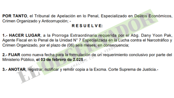 Por informes bancarios y financieros pendientes se prórroga plazo de investigación a Rodrigo Montalva
