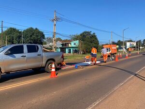 MOPC inicia obra de lomada y señalización en tramo peligroso de la Ruta PYO6