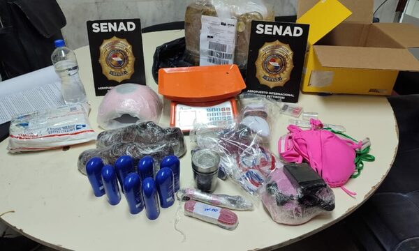Detectan cocaína camuflada en desodorantes en el Silvio Pettirossi