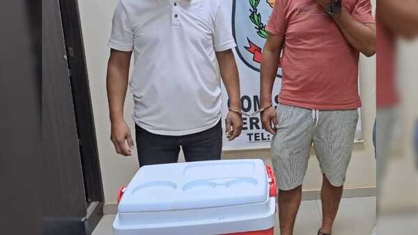 Hermanos fueron detenidos con latas de cerveza y conservadora en control policial