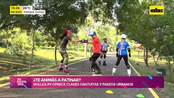 ¿Te animas a patinar?: Rollea.Py clases gratuitas y paseos urbanos - Ensiestados - ABC Color