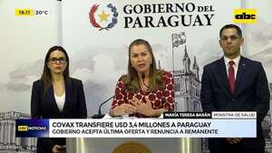 COVAX transfiere USD 3,4 millones a Paraguay: adelanta cómo lo usarán - ABC Noticias - ABC Color