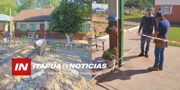 IMPORTANTES OBRAS EN LA ESCUELA BÁSICA 2698 CARLOS A. LÓPEZ DE GENERAL ARTIGAS - Itapúa Noticias