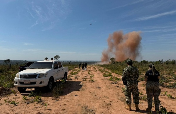 Destruyen pista de aviación clandestina en Canindeyú