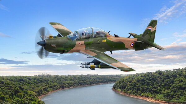 Gobierno avanza en la compra de seis aeronaves Super Tucano con la brasileña Embraer