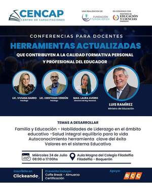 Ministro de Educación llegará al Chaco para inaugurar Conferencia Educativa dirigido a docentes de la región