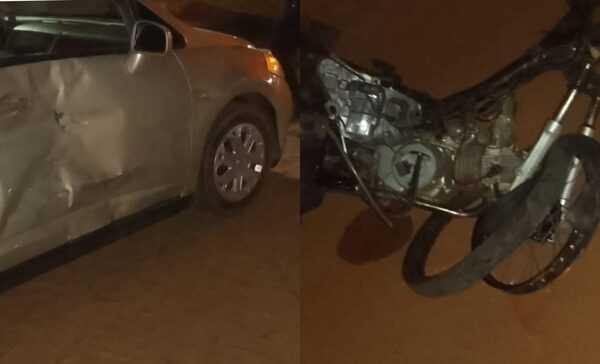 Accidente de tránsito protagonizado por un adolescente en Coronel Oviedo - Noticiero Paraguay