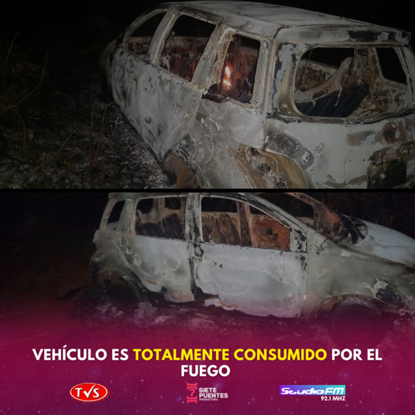 AUTOMÓVIL CONSUMIDO POR LAS LLAMAS EN CAMBYRETÁ - TVS