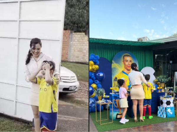 (VIDEO). ¡Ambeña! Cuando tu sueño es un cumple de Cristiano Ronaldo y tus papás te lo cumplen