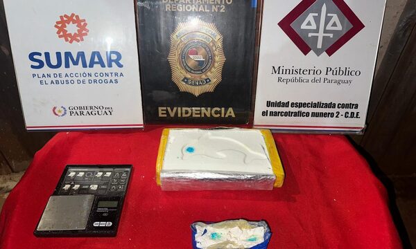 SENAD capturó a mayoristas del microtráfico en Presidente Franco
