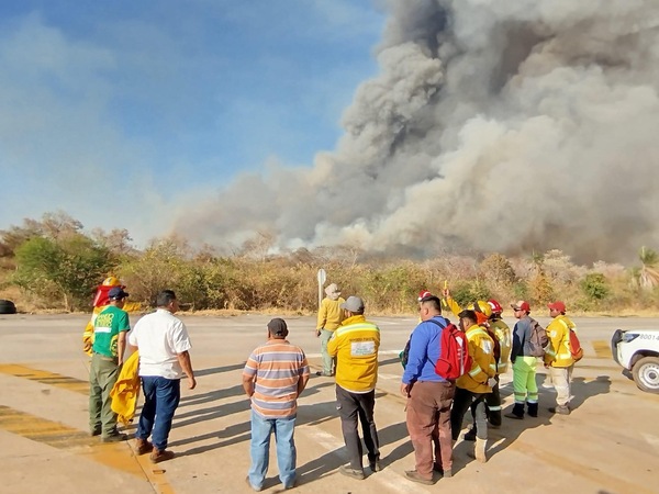 Incendios en Bolivia: encienden las alertas en Agua Dulce, Bahía Negra y zona de Chovoreca