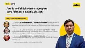 JEM alista arremetida contra fiscal que logró condena de “Ñoño” Núñez - ABC Noticias - ABC Color