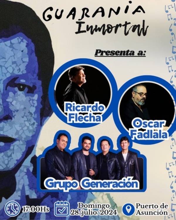 “Guarania Inmortal”, primer festival que tendrá lugar en el Puerto de Asunción - trece