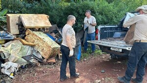 Recogen más de 10 toneladas de basura en puertos clandestinos del lago Itaipú