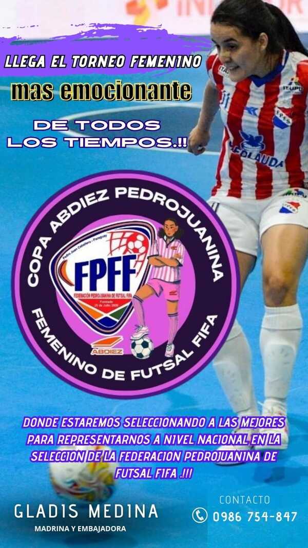 Invitan a participar de la Copa Abdiez Pedrojuanina Femenino de Futsal FIFA