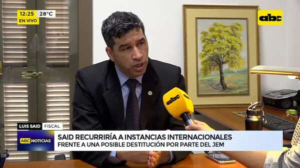 Caso “Ñoño” Núñez: fiscal Luis Said dice ser consciente de que lo van a destituir - ABC Noticias - ABC Color