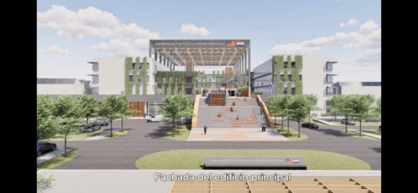 Como será la futura sede de la Universidad Politécnica Taiwán-Paraguay (UPTP).