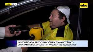 Inseguridad y preocupación en zona del Botánico   - ABC Noticias - ABC Color