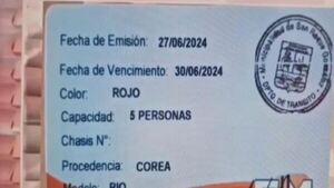 Joven denunció a la Caminera por pedido de coima