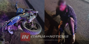 CHOQUE ENTRE MOTOCICLISTAS DEJÓ DOS LESIONADOS SOBRE LA RUTA PY06  - Itapúa Noticias