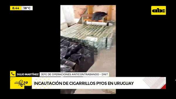 Uruguay incauta cigarrillos paraguayos provenientes de Brasil: admiten que no hay control de salida - ABC Noticias - ABC Color