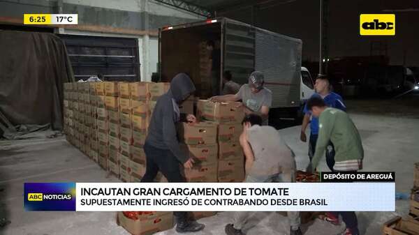 Areguá: Incautan gran cargamento de tomate que ingresó de contrabando - ABC Noticias - ABC Color