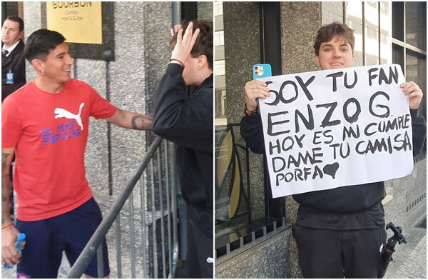 Versus / ¡Enzo Giménez le cumple el sueño a un fan brasileño!