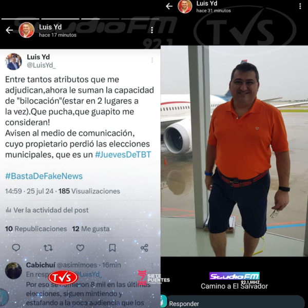 INTENDENTE DE ENCARNACIÓN DESMIENTE VIAJE A EL SALVADOR Y ENFRENTA PEDIDO DE INFORME SOBRE FONDOS DE LA NIÑEZ - TVS