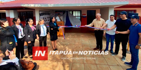 MUNICIPALIDAD DE SAN JUAN DEL PNÁ. INAUGURÓ OBRAS EN COLEGIO EMILIO PEREIRA - Itapúa Noticias