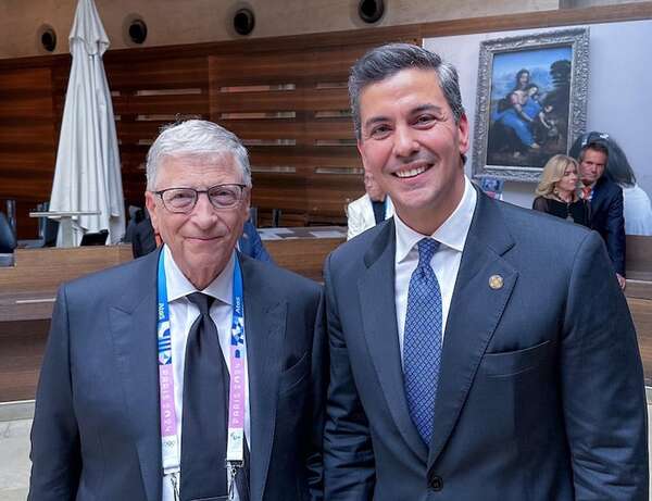 Santiago Peña se reunió con Bill Gates: ¿cuál fue el motivo? - Política - ABC Color