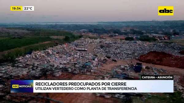 Recicladores preocupados por cierre de Cateura: utilizan vertedero como planta de transferencia - ABC Noticias - ABC Color