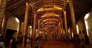 La Nación / Arrancaron trabajos de arreglo del templo San Buenaventura