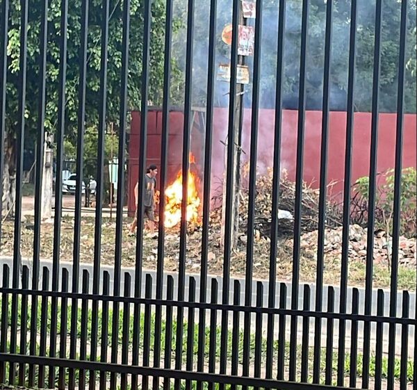 Queja ciudadana: "Quema ilegal de basura en el barrio San Isidro" - San Lorenzo Hoy