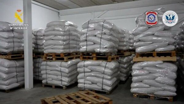 Video: En Barcelona incautan cuatro toneladas de cocaína ocultas en sacos de arroz de Paraguay