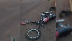 Accidente de tránsito dejó herido a motociclista en Capitán Miranda