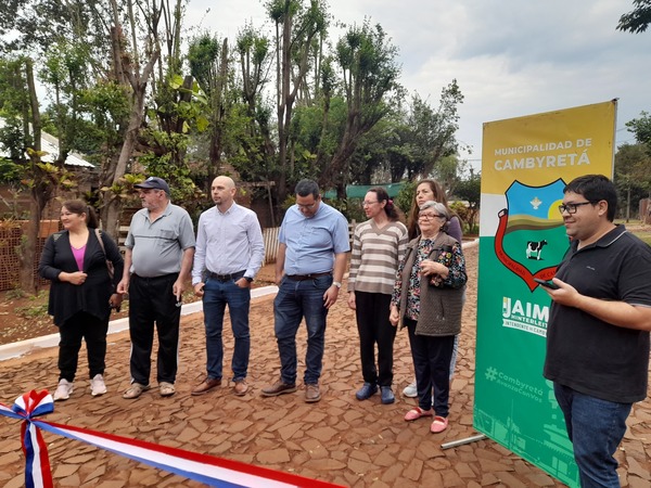 Inauguran tramo de empedrado que conecta los barrios San Miguel Centro y San Juan en Cambyretá