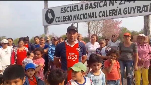 Caleria Guyratí sin energía eléctrica ni agua corriente