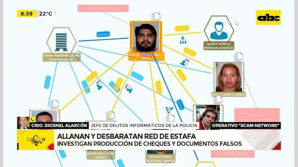“Scam Network”: mega esquema de estafas llega a instituciones públicas, dice fiscal - ABC Noticias - ABC Color