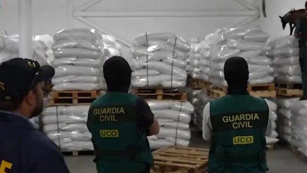 Cargamento récord de 4.020 kilos de cocaína incautada en España salió de Paraguay
