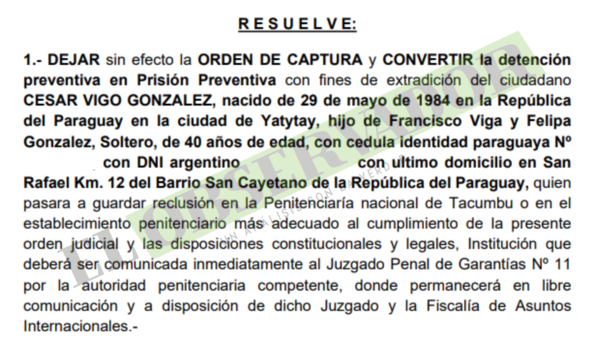 Presunto narcoconcejal queda en prisión preventiva a la espera de su extradición