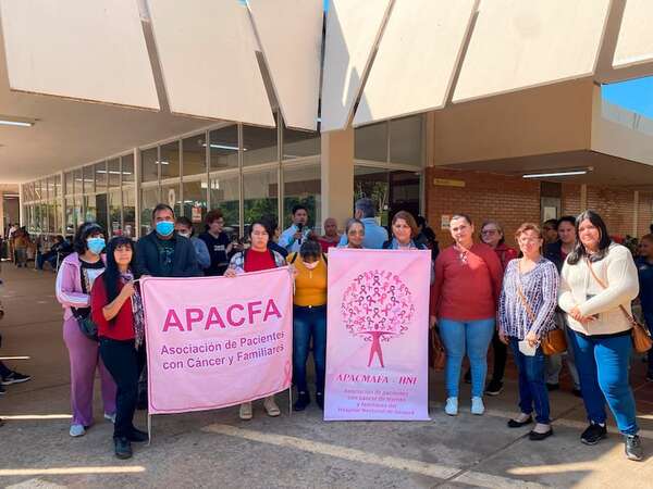 Cáncer: pacientes oncológicos se unen en manifestación, reclamando atención del Estado - Nacionales - ABC Color