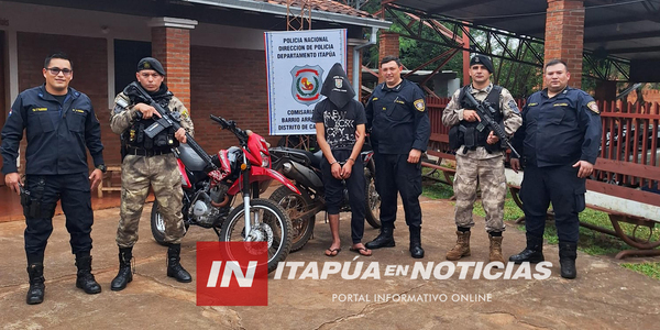 APREHENDIERON A SUJETO E INCAUTARON MOTOCICLETAS HURTADAS EN CAMBYRETÁ - Itapúa Noticias