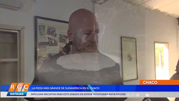 Video: Intentan batir récord con la pizza más grande de sudamérica en el Chaco