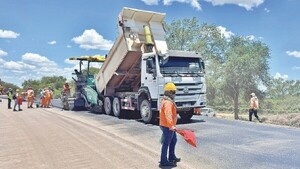 Construcción de la ruta PY12 emplea a unas 400 personas