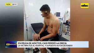 Video: En pelea de adictos, uno casi perdió la oreja - ABC Noticias - ABC Color