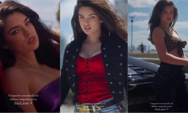 [VIDEO] ¡Dionoguarde! Nadia Ferreira aparece de lo más linda sobre un Lamborghini